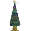 Starlight 9" Wider Cone tree is Handmade With Intricately Detailed Resin & Hand Painted With Pinegreen and Lumiere Colours. Approx 9" L